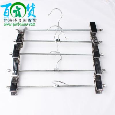 Steel clip hanger high - grade trousers clip stainless steel, thick and multi - functional hook clamp