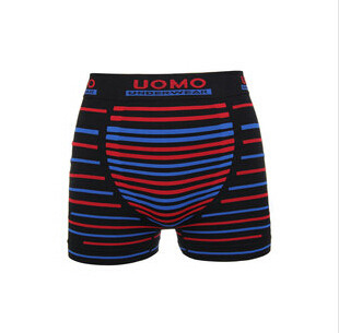 UOMEMN comfortable series of men's boxer shorts and men's stripes comfortable and loose boxer shorts.