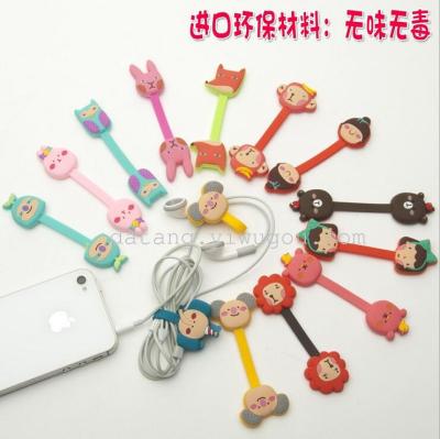 Korea Romane Romagni-snap cable winder with cartoon cute cable 2 Pack