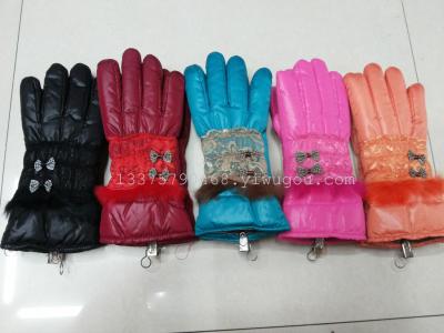 Factory direct explosion spot supply Korean lady winter gloves fashion gloves, gloves