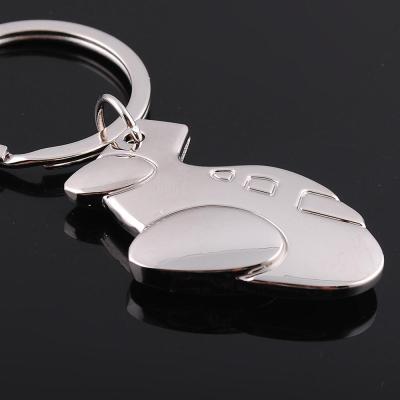 Small Keychain simulation Korea creative personality and lovely metal alloy key ring chain