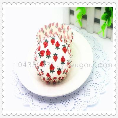 Wholesale cake cover 24/ bag/chocolate mold/cake cover muffin cup strawberry design