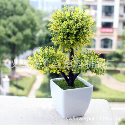The factory supplies 7 size square series miamine flowerpot to simulate bonsai