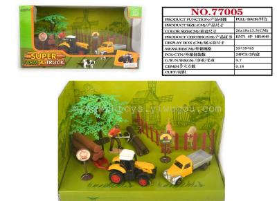 Alloy farmer vehicle series simulation Set Toy