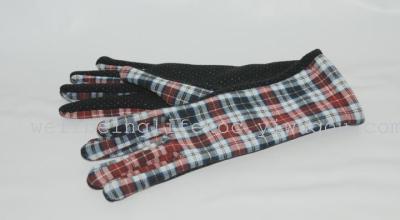 FGV-13 American and European pop Plaid slip gel-spandex and velvet straight women's long gloves