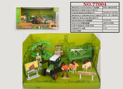 Alloy farmer vehicle series simulation Set Toy
