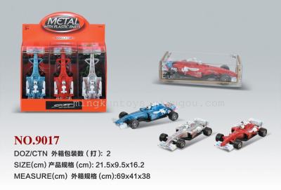 Alloy simulation racing model toy for children