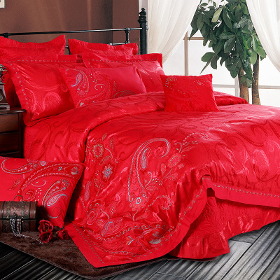 Wedding red 789 pieces of bedding set