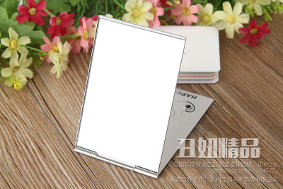 Rectangular mirrors in cartoon Lv Jing Lv Jing gilding convenient flip-top mirror mirror new exotic jewelry