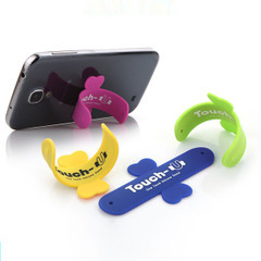 Pat Touch-U silica gel cell phone supports customizable logo QR gifts