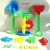 Baby playing in beach sand toy set children toy hourglass sand shovels sand machine tools