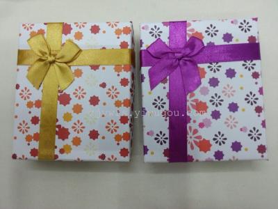 Set 11*13*3CM four color printing paper jewelry box