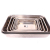 Thick stainless steel square cake plate 18-8 plate baking tray deepen shallow baking utensils