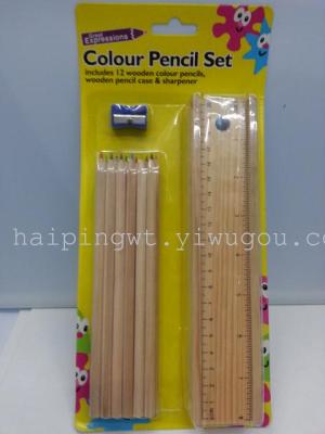 Children's birthday cards stationery set colored pencils set combo kit gift set