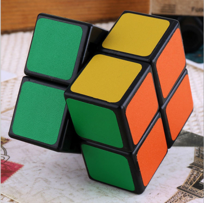 Second order high quality black and white rubik's cube children's puzzle toys of different sizes 5cm wholesale