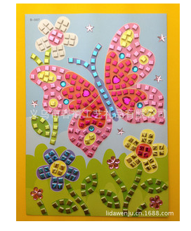 Factory wholesale EVA mosaic children's handmade creative collage mosaic water