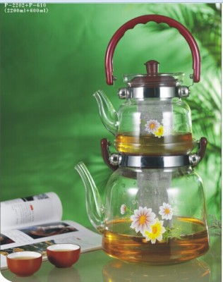 Glass cluster pot gift set pot coffee maker thermal pot