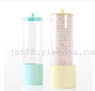 Take Cup dispenser disposable cups automatic paper Cup holder plastic glasses box dust storage rack
