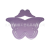 Purple Butterfly 3D wall without damaging the wall stickers
