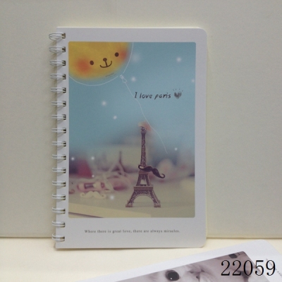 32K student  spiral notebook Notepad I love little Paris