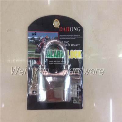 Aluminum plating alarm lock long and short beams padlocks