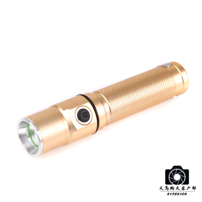 Aluminum bright flashlight E-506-2xpe light sources, up to 180 lumens lumens