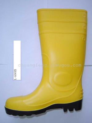 PVC rain boots black
