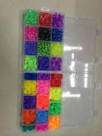 Colorful boxed elastic rubber band box band