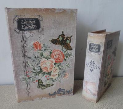 European vintage book box, fake book, prop book