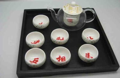 Heat-resistant glass teapot ceramic filter flower teapot Tea Cup gift set
