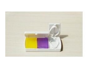 Plastic medicine box 2-color box