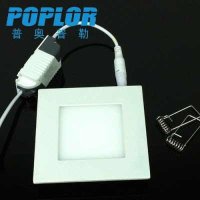 6W / LED panel light / ultra-thin LED downlight / square / SANAN / constant current drive