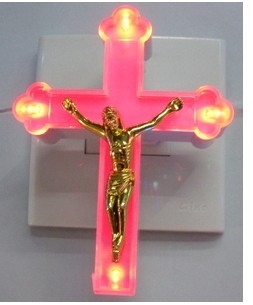 Cross Small Night Lamp, Plug-in Cross, Jesus Lamp