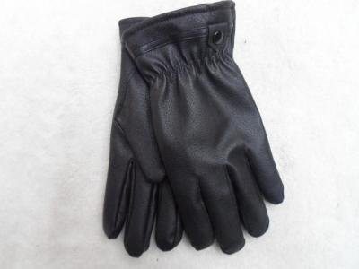 Male deer-like pattern PU warm gloves
