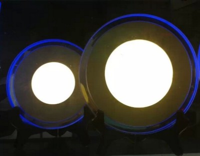 Lateral light/reflective, acrylic sections/synchronous bi-color LED panel light!