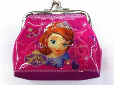 Yiwu bag factory wholesale UV printing coin purse coin bag, iron clip package