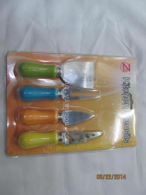 Cheese knife and fork and shovel 4pcs