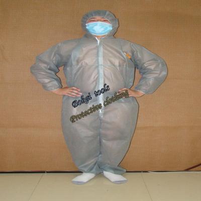 Wear chemical protective clothing dustproof clothing SMS protection thickening disposable non-woven protective clothing