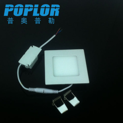 4W / LED panel light / ultra-thin LED downlight / square / SANAN / constant current drive