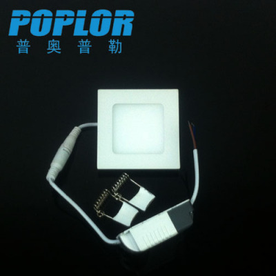 3W / LED panel light / ultra-thin LED downlight / square / SANAN / constant current drive