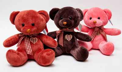 Big color bear bear plush toy doll, cartoon doll, children 's valentine birthday gift