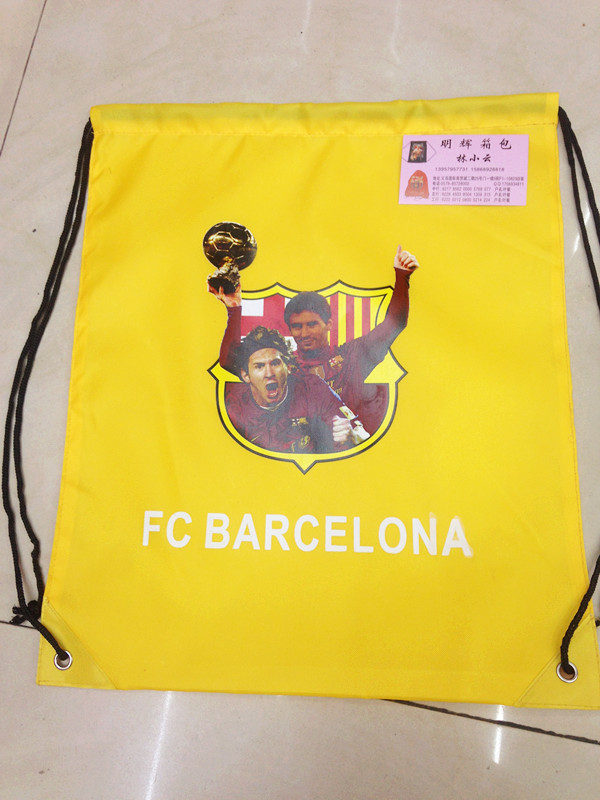 球星双肩印花包