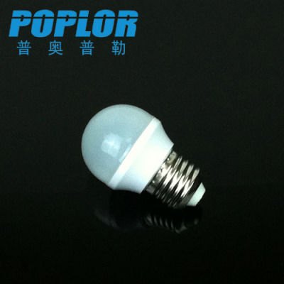 3W/LED bulb lamp /G45/ plastic LED lighting /LED lamp / colour bulb/ white COVER /PC material