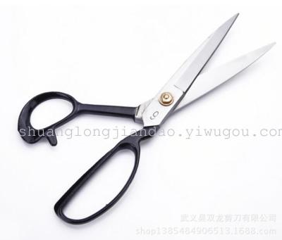 9th double Dragon cloth cutting sewing scissors brand high quality carbon steel stainless steel scissors wholesale