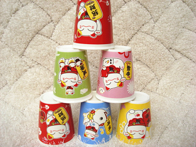 Creative glass mug coffee cup cup water Cup lucky cat cup