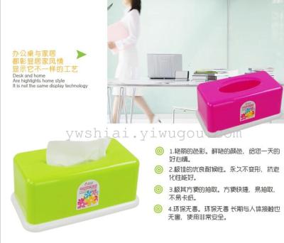 Plastic rectangular tissue box will smoke for Candy-colored Book box tissue boxes
