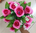 Simulation flower rose Valentine's day gift wedding supplies wholesale manufacturers 12 happy Ray