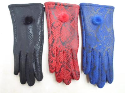Ladies fur balls from cashmere gloves and explosive crack warm gloves