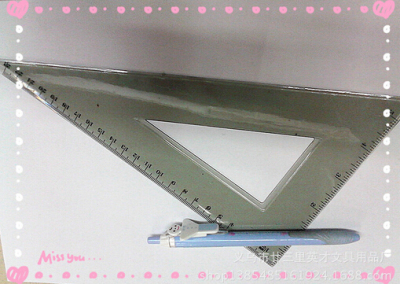 Plastic Ruler Protractor Plastic Environmental Protection Ruler Ruler Manufacturers Can Customize