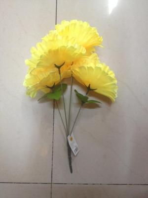 High-end simulation of artificial flowers Daisy silk flowers artificial flowers wedding decoration 5 Chrysanthemum